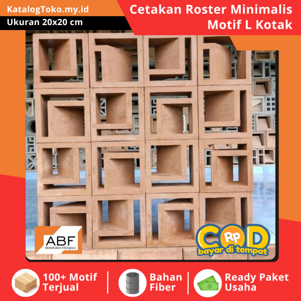 Jual Cetakan Roster di Medan motif L Kotak