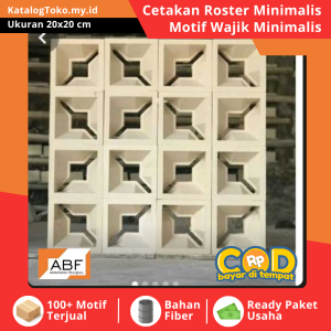 cetakan roster beton cod lampung