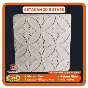 Cetakan Wall Panel 3D 5Stars