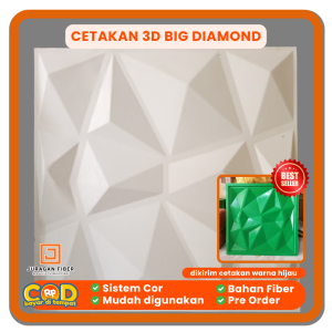 Cetakan Wall Panel 3D Big Diamond