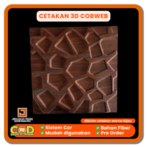 Cetakan Wall Panel 3D Cobweb