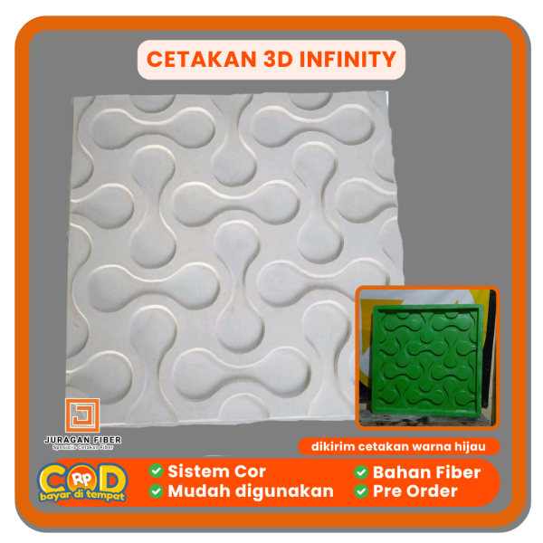 Cetakan Wall Panel 3D Infinity