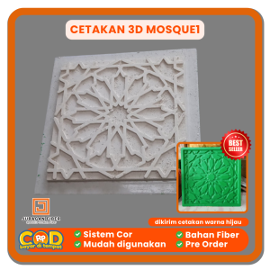 Cetakan Wall Panel 3D Mosque1