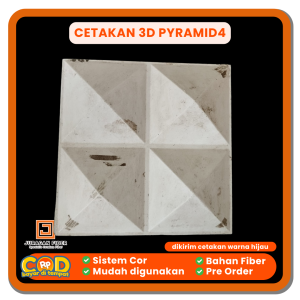 Cetakan Wall Panel 3D Pyramid4