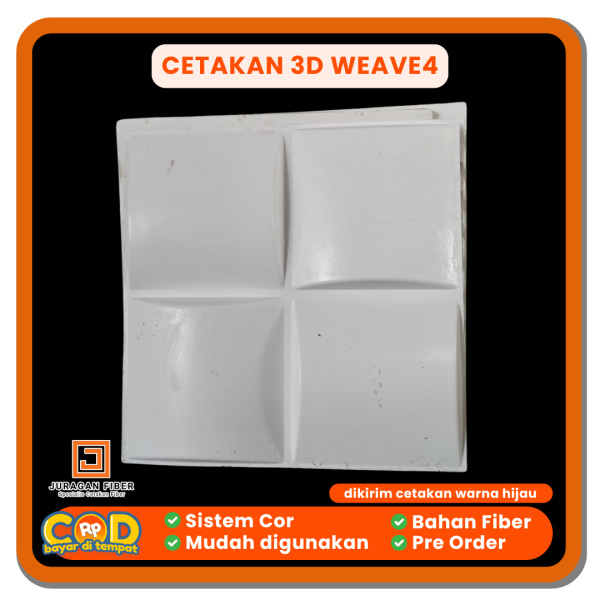 Cetakan Wall Panel 3D Weave4