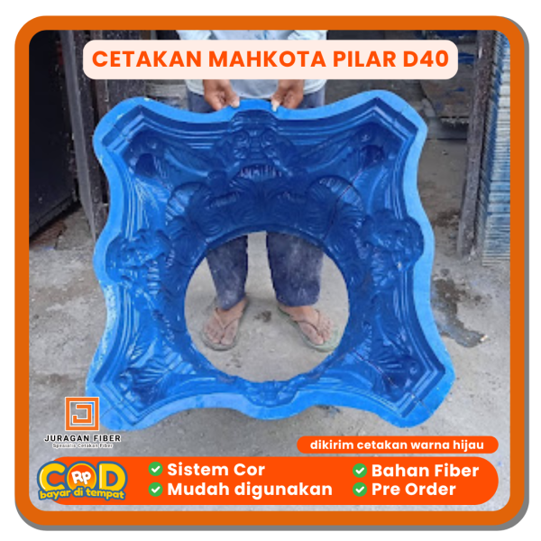 Cetakan Mahkota Pilar D40