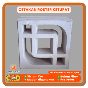 Cetakan Roster Ketupat