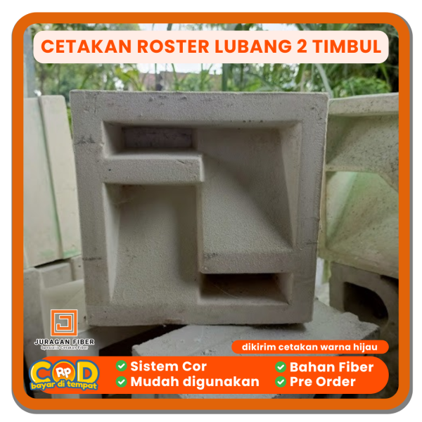 Cetakan Roster Lubang 2 Timbul
