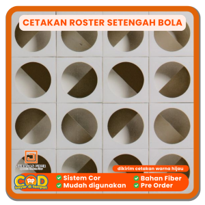 Cetakan Roster Setengah Bola