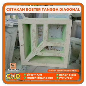 Cetakan Roster Tangga Diagonal