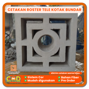 Cetakan Roster Tele Kotak Bundar