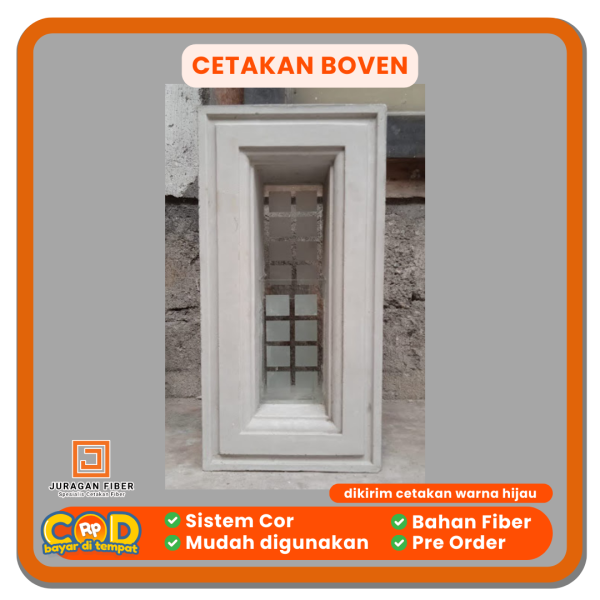 Cetakan Boven Kaca zigzag