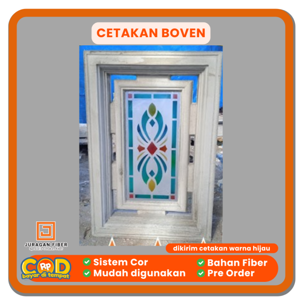 Cetakan Boven Kaca 40x70 cm