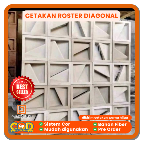 Cetakan Roster Diagonal
