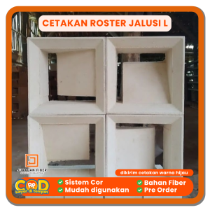 Cetakan Roster Jalusi L