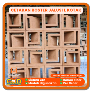 Cetakan Roster Jalusi L Kotak