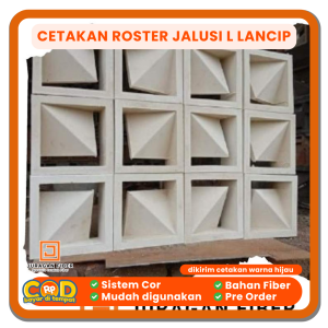 Cetakan Roster Jalusi L Lancip