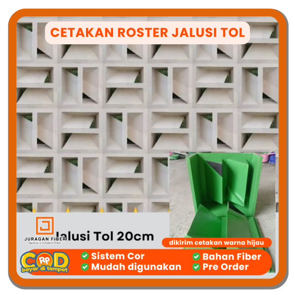 Cetakan Roster Jalusi Tol