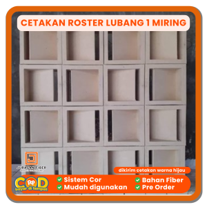 Cetakan Roster Miring 1 Lubang