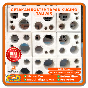 Cetakan Roster Tapak Kucing Tali Air