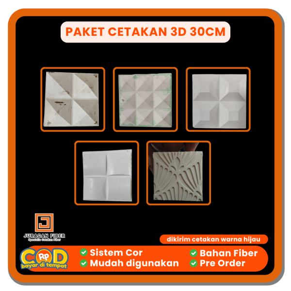 paket cetakan wall panel 3d