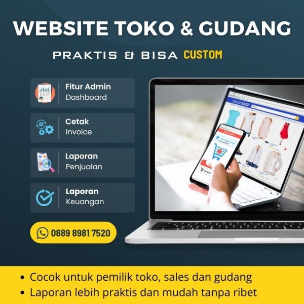 Aplikasi toko dan gudang berbasis web | Bukan exel