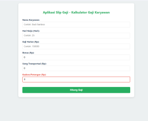 slip gaji